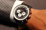 Breitling Navitimer B01 Chronograph 46 Black Dial Black Leather Strap Watch for Men - AB0137211B1P1 Buy Now By Breitling