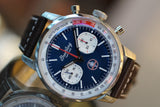 Breitling Top Time B01 Shelby Cobra Blue Dial Brown Leather Strap Watch for Men - AB01763A1C1X1 Buy Now By Breitling