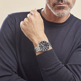 Emporio Armani Diver Chronograph Quartz Black Dial Silver Steel Strap Watch For Men - AR11360 Buy Now By Emporio Armani