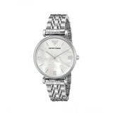 Emporio Armani T Bar Mother of Pearl Dial Steel Strap Watch For Women - AR1682 Buy Now By Emporio Armani