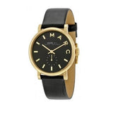 Marc Jacobs Baker Black Dial Black Leather Strap Watch for Women - MBM1269 Buy Now By Marc Jacobs