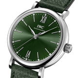IWC Portofino Automatic Automatic Green Dial Green Leather Strap Watch for Women - IW357412 Buy Now By IWC