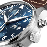 IWC Pilot’s Watch Chronograph Edition “Le Petit Prince” Blue Dial Brown Leather Strap Watch for Men - IW377714 Buy Now By IWC