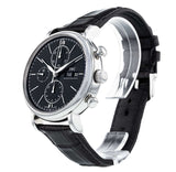 IWC Portofino Chronograph Black Dial Black Leather Strap Watch for Men - IW391008 Buy Now By IWC