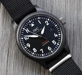 IWC Pilot Watch Chronograph Top Gun Edition Black Dial Black Nylon Strap Watch for Men - IW326901 Buy Now By IWC