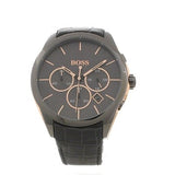 Hugo Boss Onyx Grey Dial Black Leather Strap Watch for Men - 1513366 Buy Now By Hugo Boss