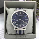 Guess Richmond Blue Dial Two Tone Mesh Bracelet Watch for Men - W1179G1 Buy Now By Guess