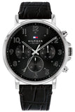 Tommy Hilfiger Daniel Black Dial Black Leather Strap Watch for Men - 1710381 Buy Now By Tommy Hilfiger