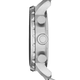 Fossil Nate Chronograph Black Dial Silver Steel Strap Watch for Men - JR1353 Buy Now By Fossil