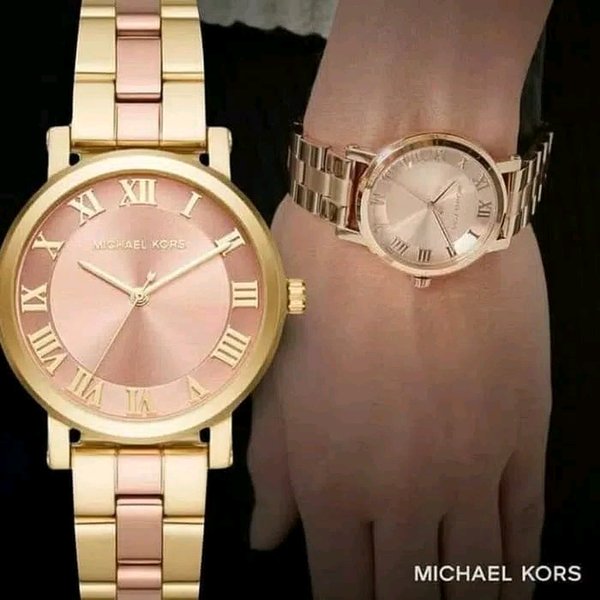Michael Kors Norie Gold Dial Two Tone Steel Strap Watch for Women - MK3586 Buy Now By Michael Kors