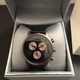 Calvin Klein City Chronograph Black Dial Black Leather Strap Watch for Men - K2G17TC1 Buy Now By Calvin Klein