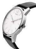 Calvin Klein City White Dial Black Leather Strap Watch For Men - K2G211C6 Buy Now By Calvin Klein