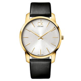 Calvin Klein City Silver Dial Black Leather Strap Watch for Men - K2G21520 Buy Now By Calvin Klein