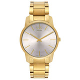 Calvin Klein City Silver Dial Gold Steel Strap Watch for Men - K2G21546 Buy Now By Calvin Klein
