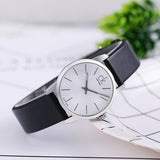 Calvin Klein City Silver Dial Black Leather Strap Watch For Women - K2G231C6 Buy Now By Calvin Klein
