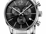 Calvin Klein City Chronograph Black Dial Silver Steel Strap Watch for Men - K2G27143 Buy Now By Calvin Klein