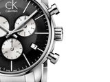 Calvin Klein City Chronograph Black Dial Silver Steel Strap Watch for Men - K2G2714X Buy Now By Calvin Klein