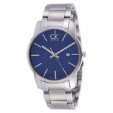 Calvin Klein City Blue Dial Silver Steel Strap Watch for Men - K2G2G14N Buy Now By Calvin Klein