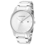 Calvin Klein City Chronograph Silver Dial Silver Steel Strap Watch for Men - K2G2G14X Buy Now By Calvin Klein