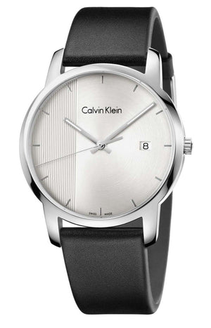Calvin Klein City Silver Dial Black Steel Strap Watch for Men - K2G2G1CX Buy Now By Calvin Klein
