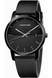 Calvin Klein City Quartz Black Dial Black Leather Strap Watch for Men - K2G2G4C1 Buy Now By Calvin Klein