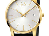 Calvin Klein City Silver Dial Black Leather Strap Watch For Men - K2G21520 Buy Now By Calvin Klein