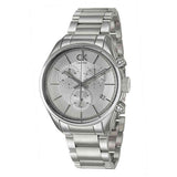 Calvin Klein Masculine Chronograph White Dial Silver Steel Strap Watch for Men - K2H27126 Buy Now By Calvin Klein