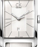 Calvin Klein Window White Dial White Leather Strap Watch for Men - K2M21120 Buy Now By Calvin Klein