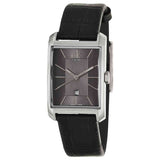 Calvin Klein Window Black Dial Black Leather Strap Watch for Men - K2M23107 Buy Now By Calvin Klein