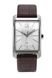 Calvin Klein Window Silver Dial Brown Leather Strap Watch for Women - K2M23126 Buy Now By Calvin Klein