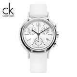 Calvin Klein Skirt White Dial White Leather Strap Watch for Women - K2U291L6 Buy Now By Calvin Klein
