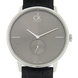 Calvin Klein Accent Black Dial Black Leather Strap Watch for Men - K2Y211C3 Buy Now By Calvin Klein