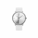 Calvin Klein Accent White Dial White Leather Strap Watch for Women - K2Y2Y1K6 Buy Now By Calvin Klein