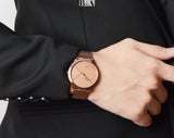 Calvin Klein Minimal Quartz Pink Gold Dial Pink Gold Mesh Bracelet Watch for Men - K3M11TFK Buy Now By Calvin Klein