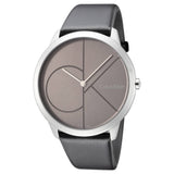 Calvin Klein Minimal Black Dial Black Leather Strap Watch for Men - K3M211C3 Buy Now By Calvin Klein