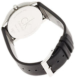 Calvin Klein Minimalist White Dial Black Leather Strap Watch for Men - K3M211C6 Buy Now By Calvin Klein