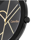 Calvin Klein Minimal Black Dial Black Mesh Bracelet Watch for Men - K3M214X1 Buy Now By Calvin Klein