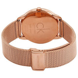 Calvin Klein Minimal White Dial Rose Gold Mesh Bracelet Watch for Men - K3M21626 Buy Now By Calvin Klein