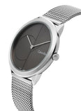 Calvin Klein Minimal Black Dial Silver Mesh Bracelet Watch for Women - K3M22123 Buy Now By Calvin Klein