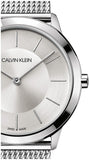 Calvin Klein Minimal White Dial Silver Mesh Bracelet Watch for Men - K3M22126 Buy Now By Calvin Klein