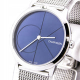 Calvin Klein Minimal Blue Dial Silver Mesh Bracelet Watch for Women - K3M2212N Buy Now By Calvin Klein