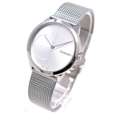 Calvin Klein Minimal Silver Dial Silver Mesh Bracelet Watch for Women - K3M2212Z Buy Now By Calvin Klein