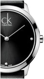 Calvin Klein Minimal Black Dial Black Leather Strap Watch for Men - K3M221CS Buy Now By Calvin Klein