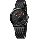 Calvin Klein Minimal Black Dial Black Mesh Bracelet Watch for Women - K3M22421 Buy Now By Calvin Klein
