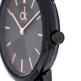 Calvin Klein Minimal Black Dial Black Mesh Bracelet Watch for Women - K3M22421 Buy Now By Calvin Klein