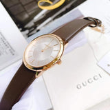 Calvin Klein Minimal White Dial Brown Leather Strap Watch for Women - K3M226G6 Buy Now By Calvin Klein