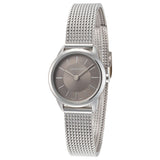 Calvin Klein Minimal Grey Dial Silver Mesh Bracelet Watch for Women - K3M23124 Buy Now By Calvin Klein
