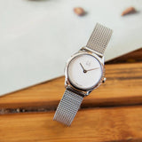 Calvin Klein Minimal White Dial Silver Mesh Bracelet Watch for Women - K3M2312Y Buy Now By Calvin Klein