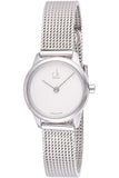 Calvin Klein Minimal White Dial Silver Mesh Bracelet Watch for Women - K3M2312Y Buy Now By Calvin Klein