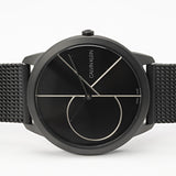 Calvin Klein Minimal Black Dial Black Mesh Bracelet Watch for Men - K3M5145X Buy Now By Calvin Klein